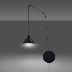 Lampa wisząca ABRAMO 1 BLACK 160/1 EMIBIG