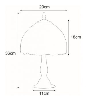 Lampka stołowa / nocna K-G08529 z serii TECO Kaja