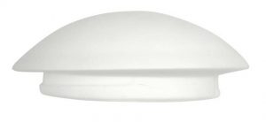 Klosz szklany biały okrągły 39cm do plafonu Nina 79-03624 Candellux
