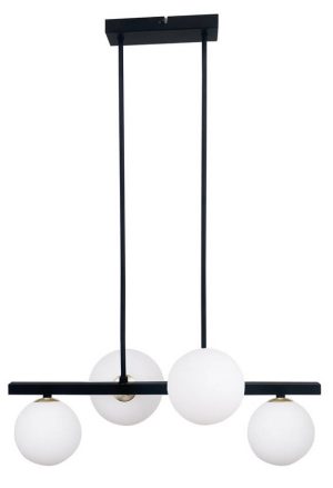 Lampa wisząca sufitowa czarno-biała 4 Kama 34-01214 Candellux